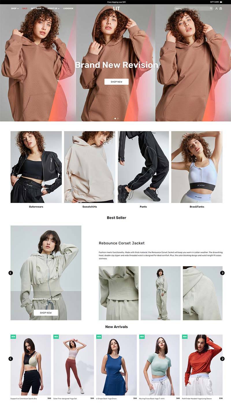 LIT 美国运动休闲女装品牌购物网站