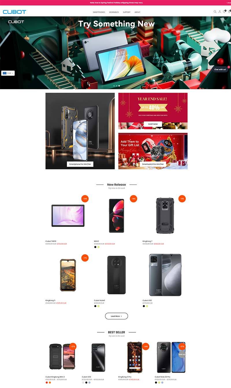 Cubot 中国智能数码产品跨境购物网站