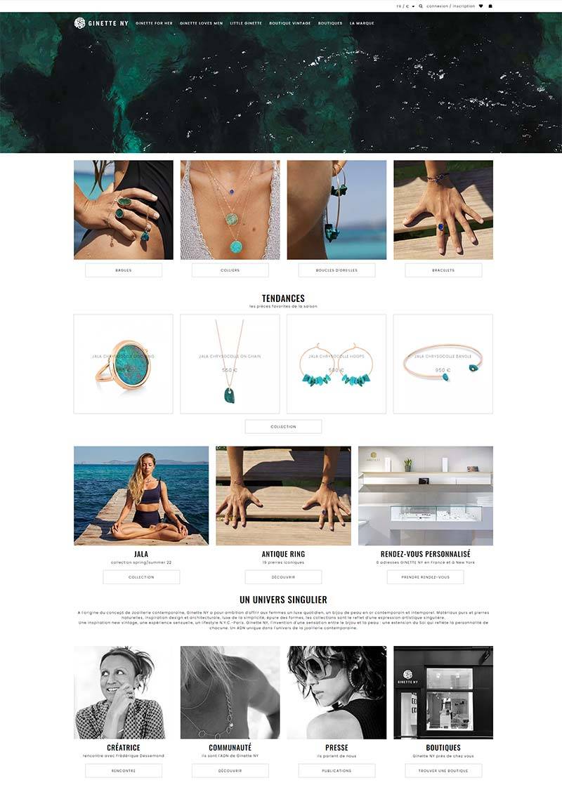 Ginette NY 美国当代珠宝品牌购物网站
