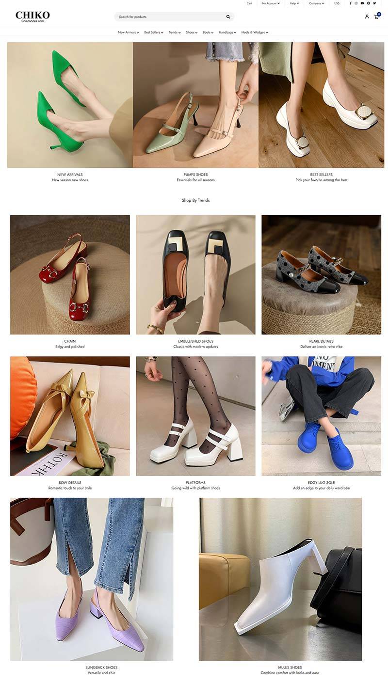 Chiko Shoes 美国时尚女鞋在线购物网站