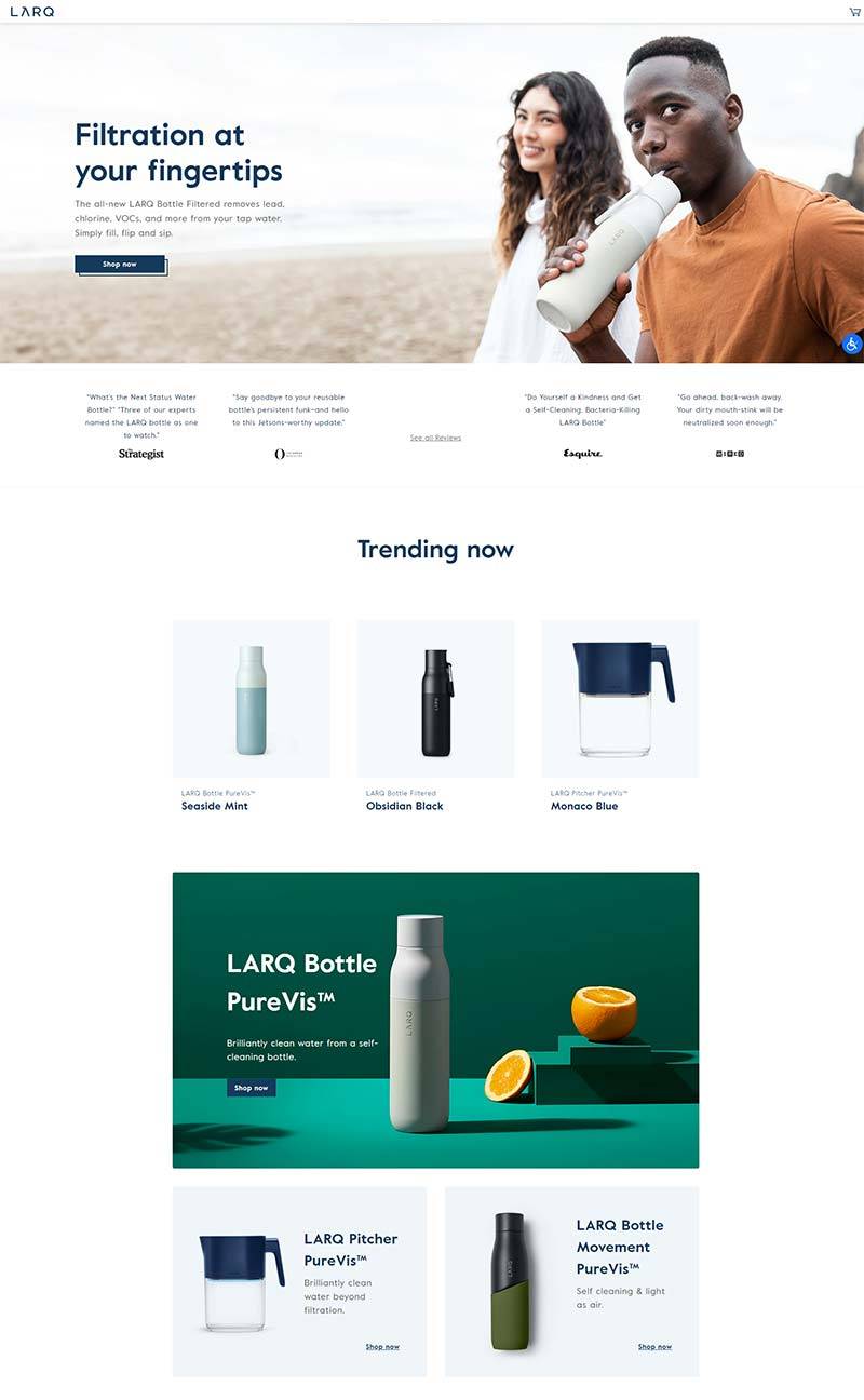 LARQ 美国饮水过滤杯购物网站