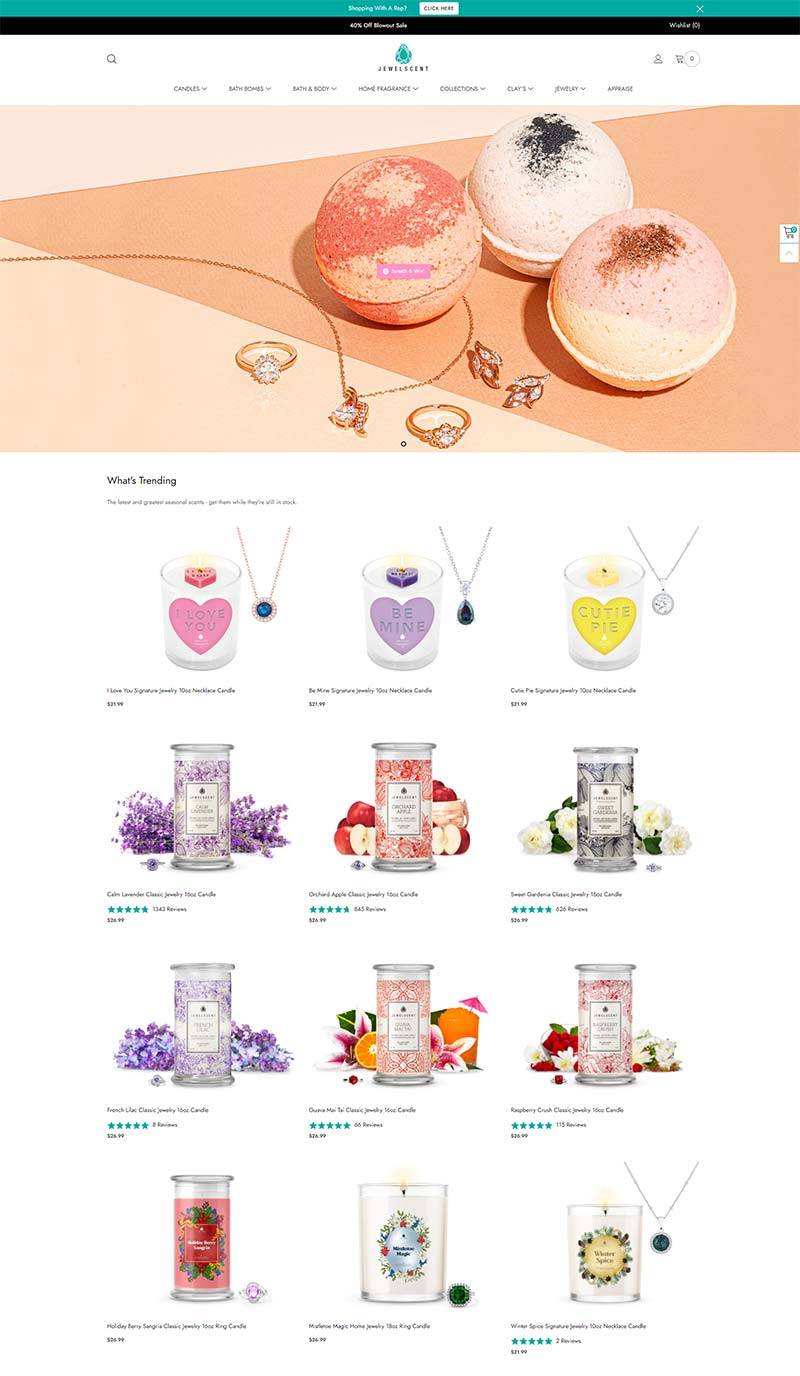 JewelScent 美国香氛珠宝品牌购物网站