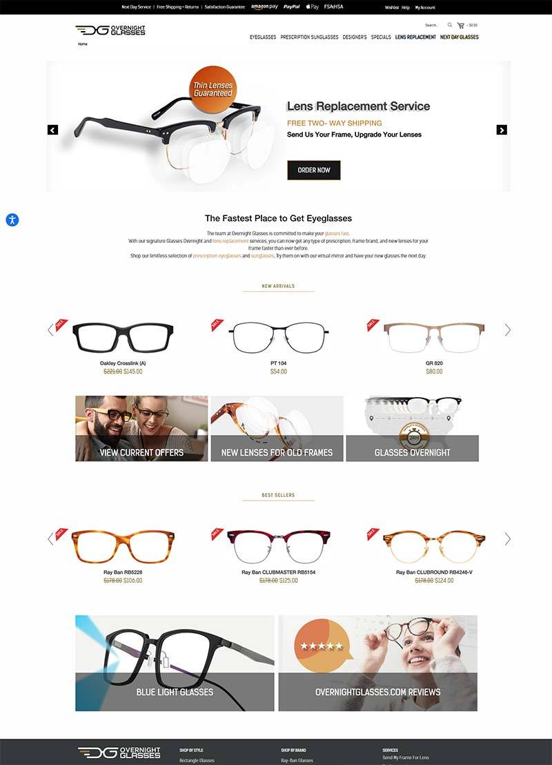 Overnight Glasses 美国时尚眼镜品牌购物网站