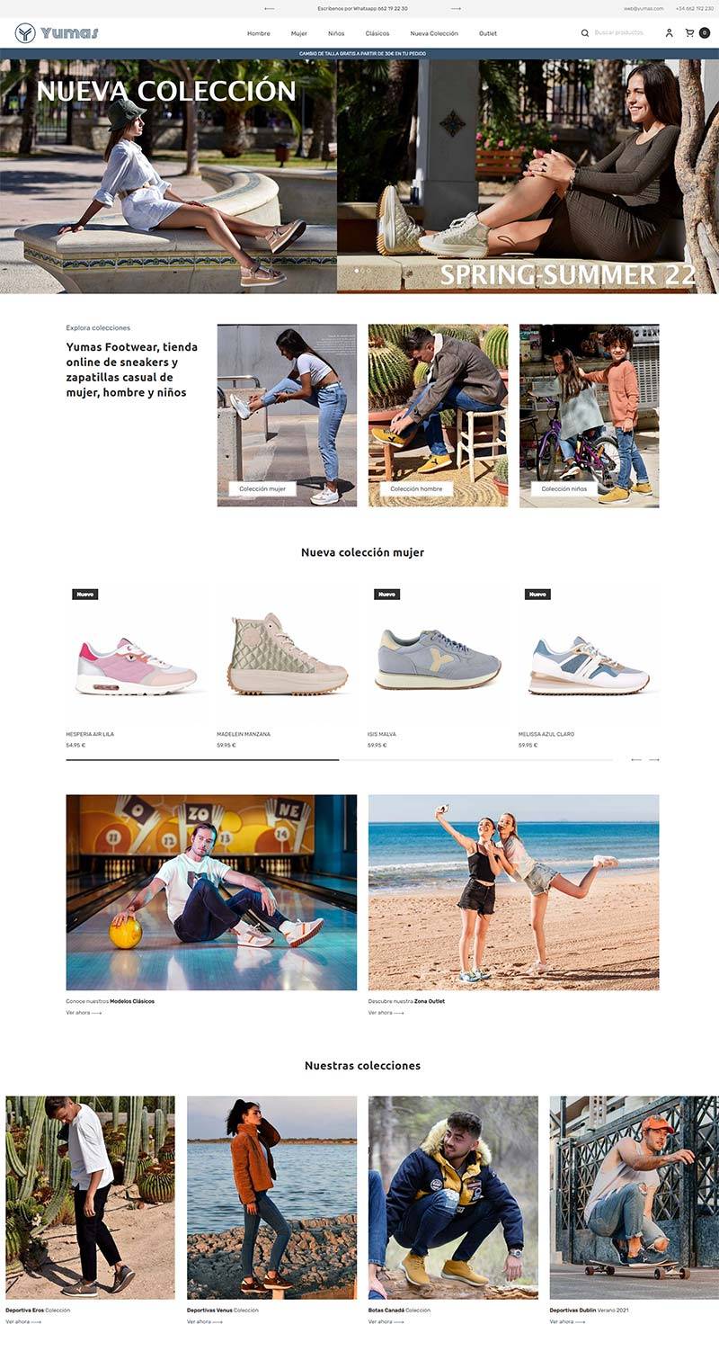 Yumas 西班牙运动鞋品牌购物网站