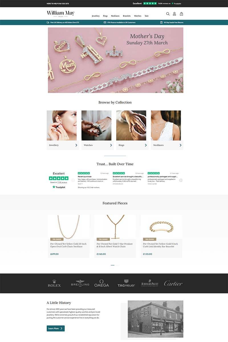William May 英国奢华珠宝品牌购物网站