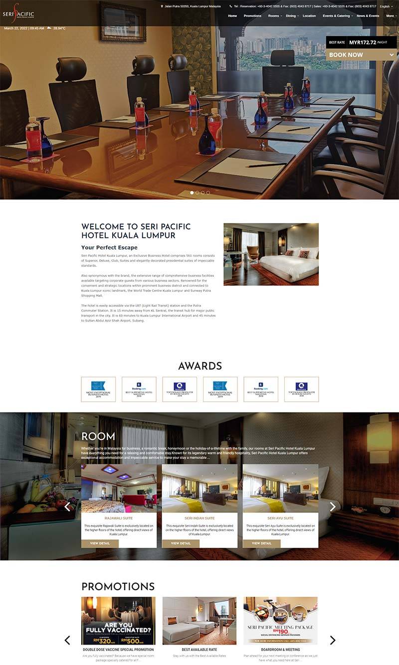 Seripacific Hotel 马来西亚高端酒店预订网站