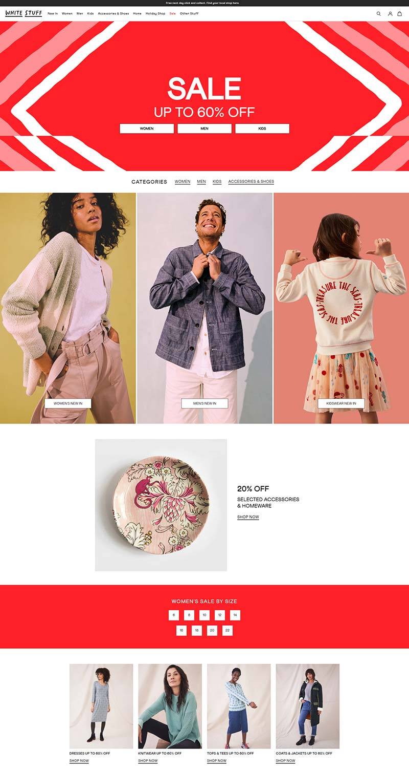 White Stuff 英国时尚生活服饰品牌购物网站