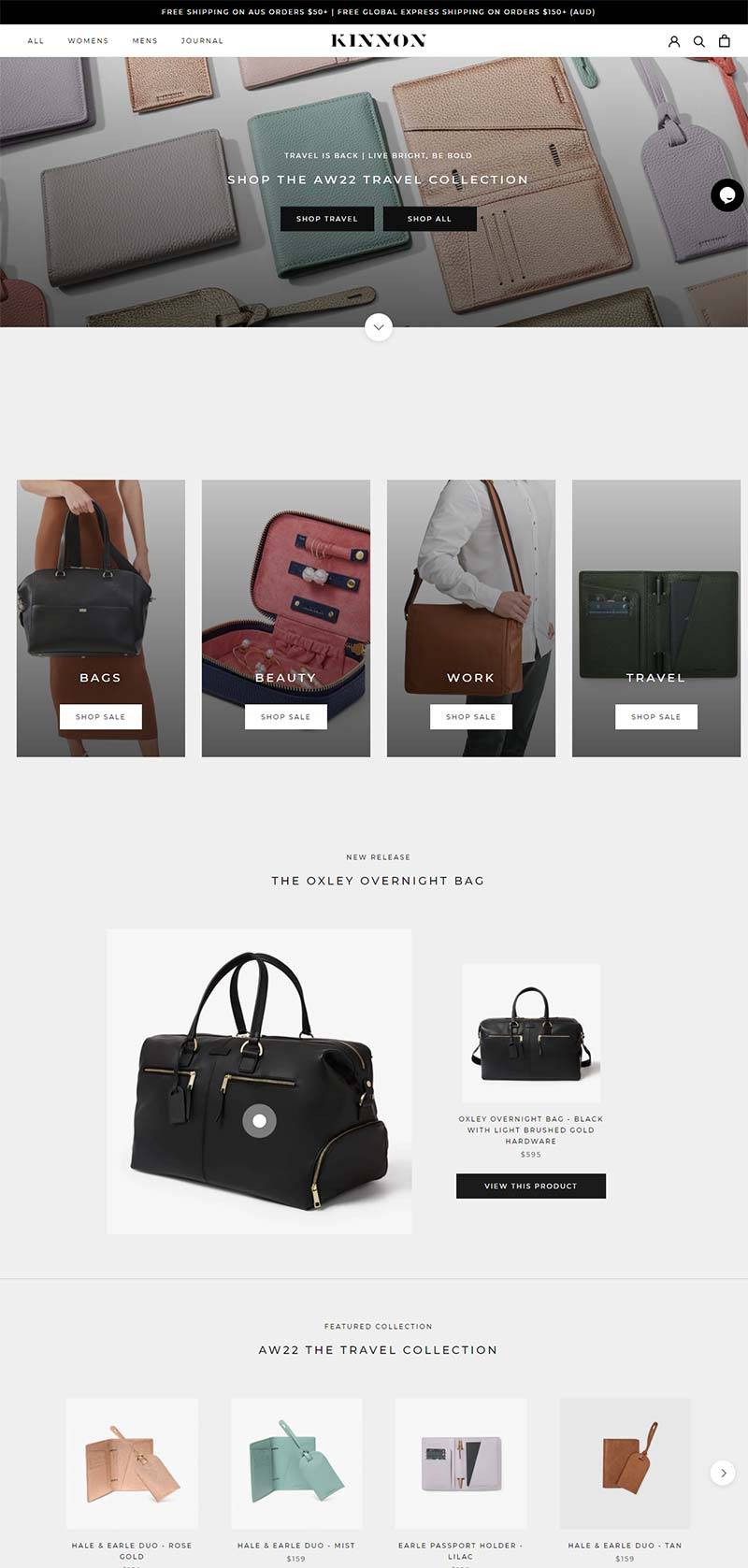 Kinnon 澳大利亚时尚包袋品牌购物网站