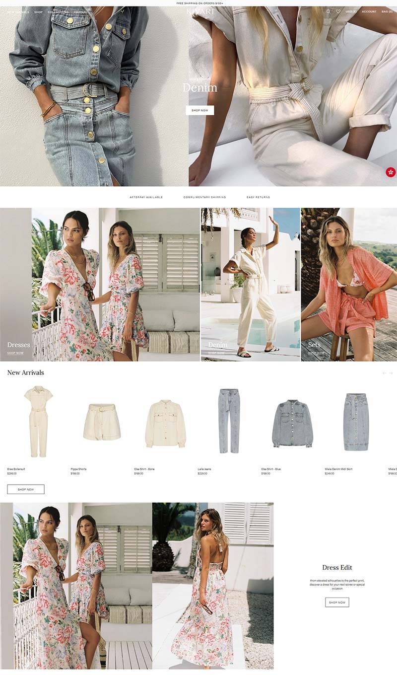 Kivari 澳大利亚生活时尚女装购物网站