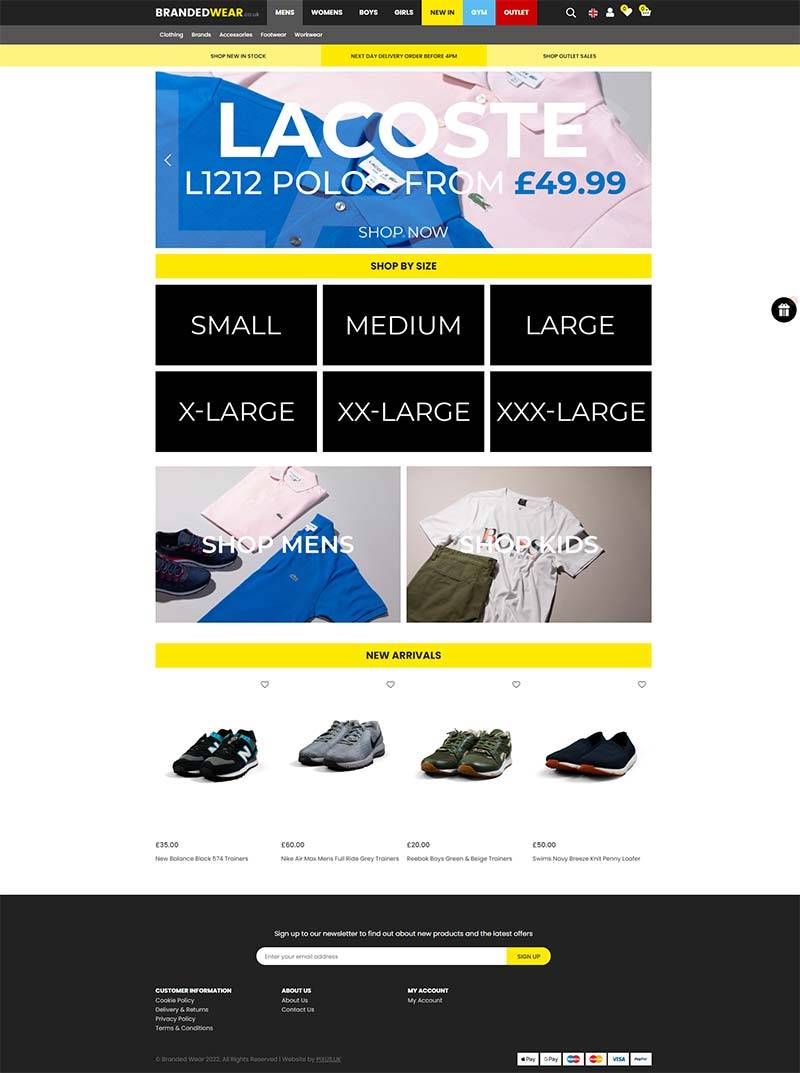 Brandedwear 英国男装品牌购物网站