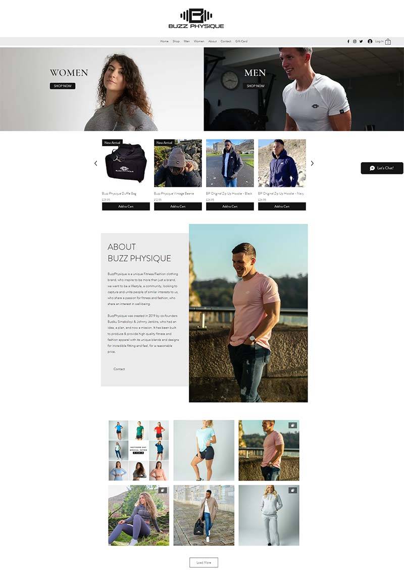 Buzz Physique 英国时尚健身服饰购物网站