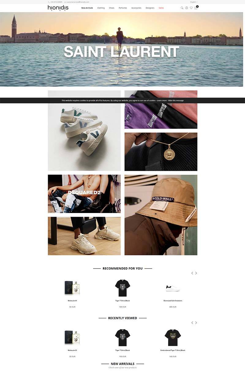 Hionidis 英国奢侈品时装购物网站