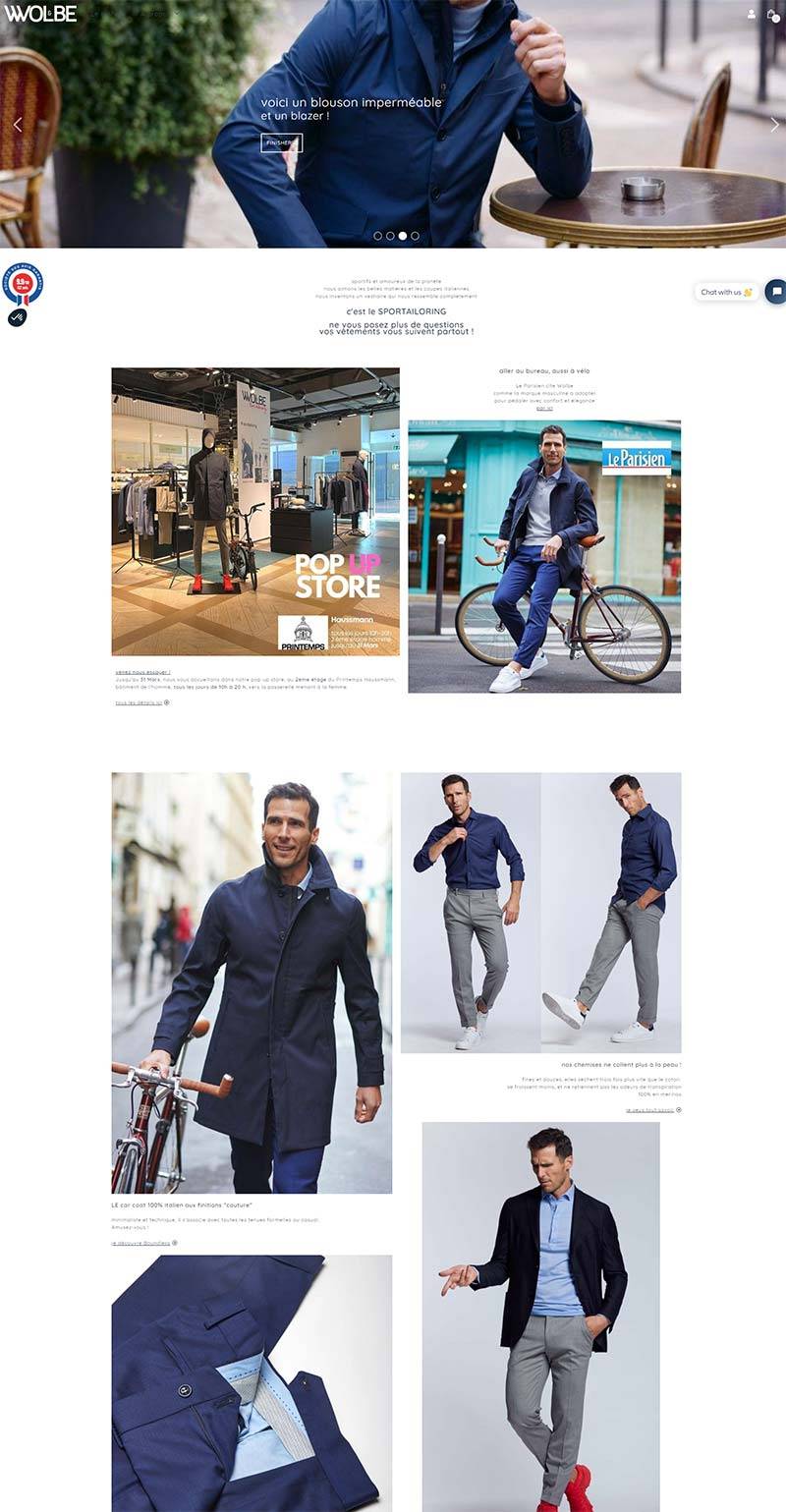 Wolbe Paris 法国时尚男装品牌购物网站
