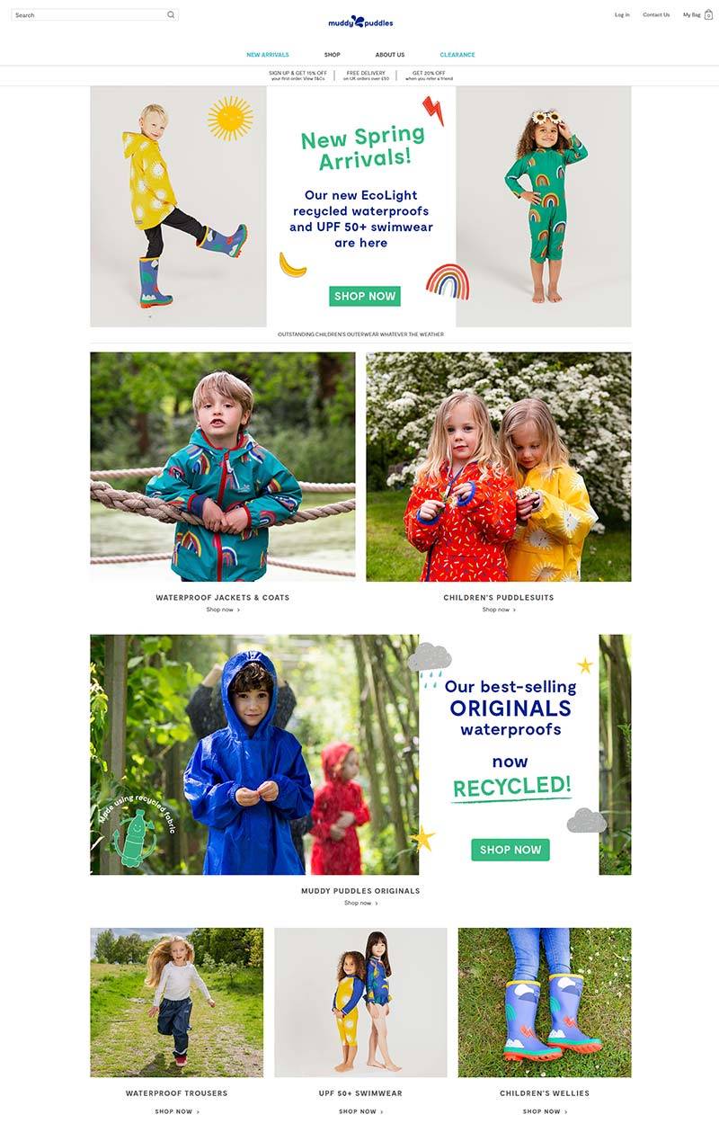Muddy Puddles 英国儿童外套品牌购物网站