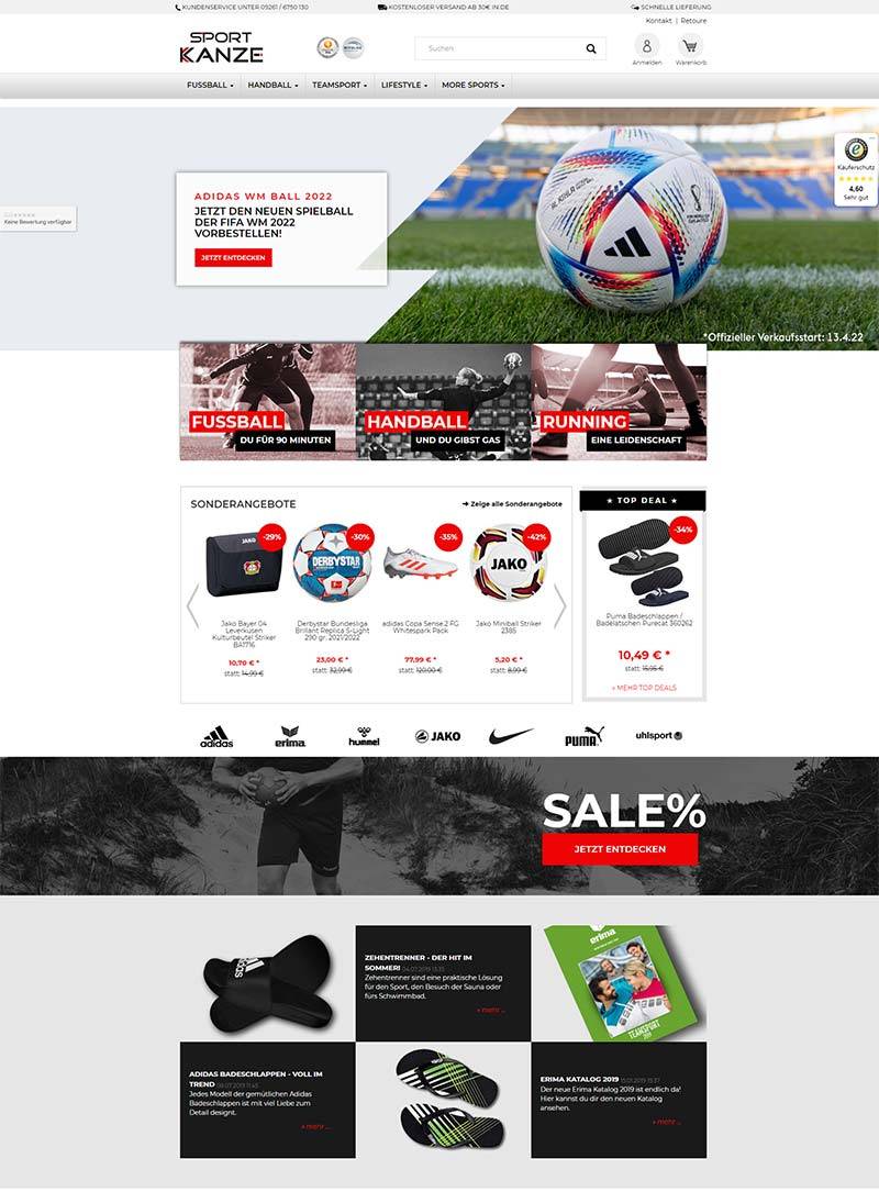 Sport Kanze 德国运动体育用品购物网站