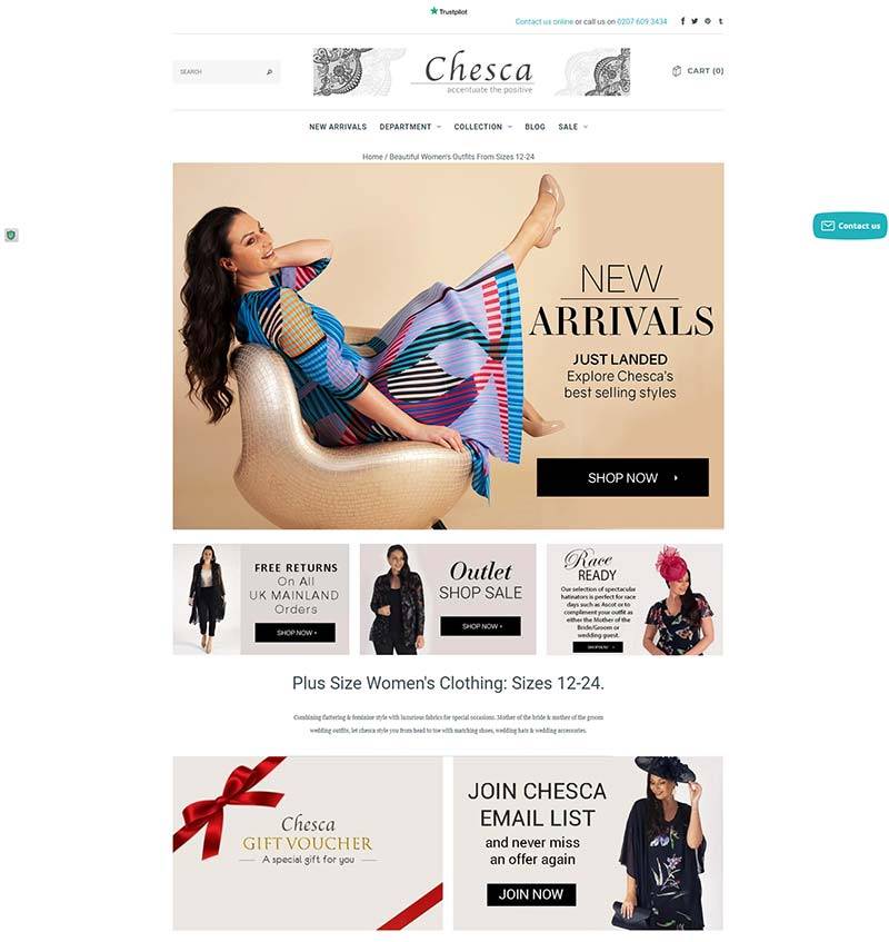Chesca 英国奢华休闲女装购物网站