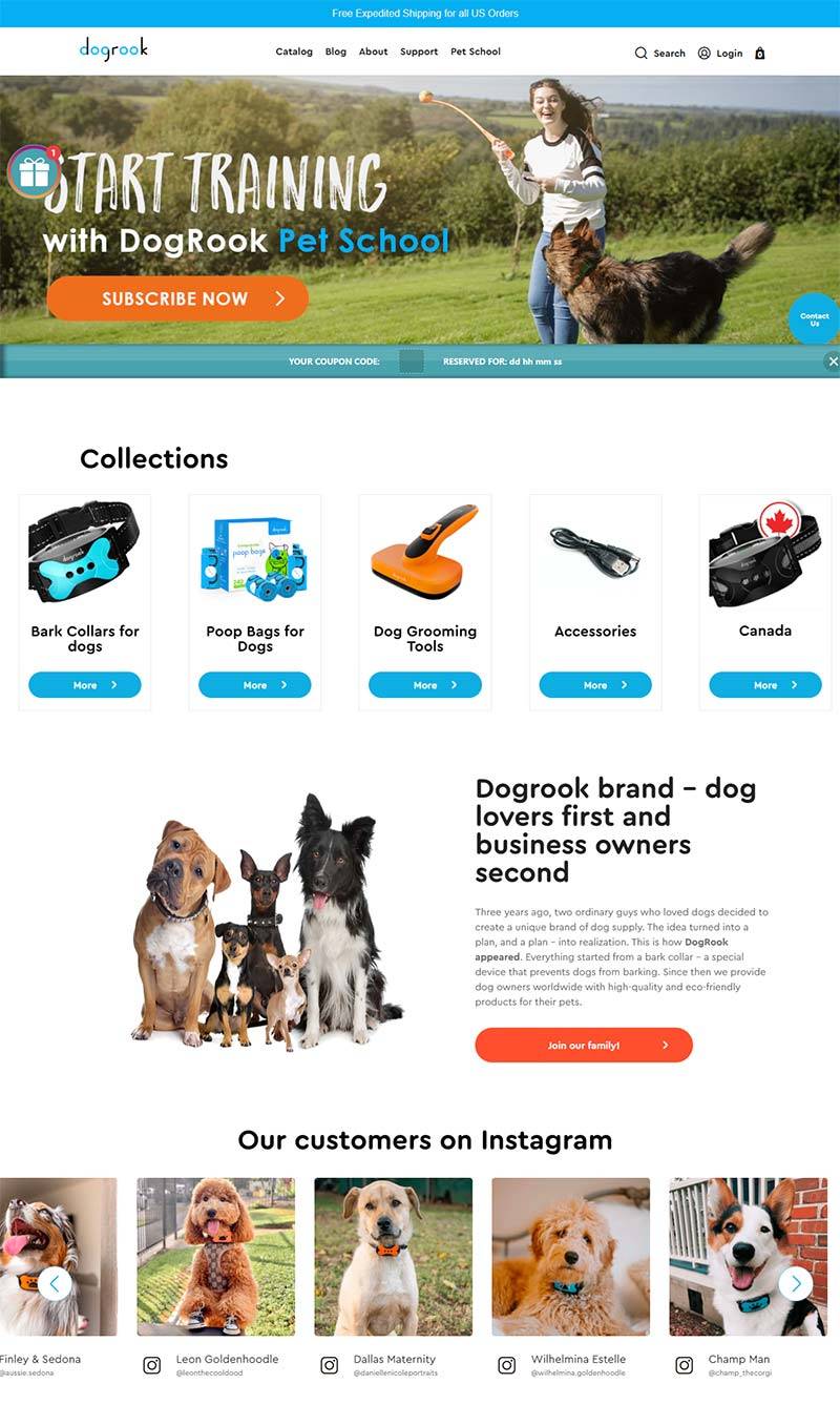DogRook 美国环保宠物用品购物网站