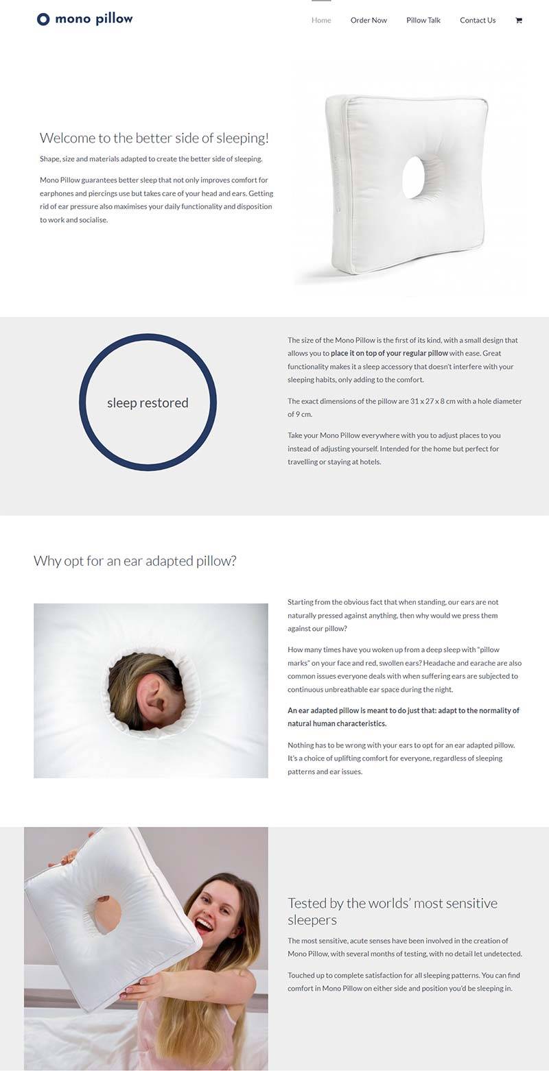 Mono Pillow 英国便携式睡眠枕购物网站