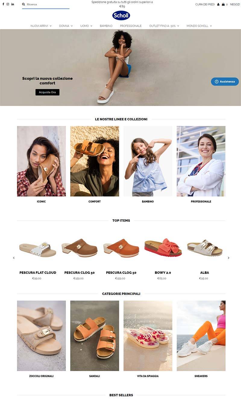 Scholl 意大利功能性女鞋品牌购物网站
