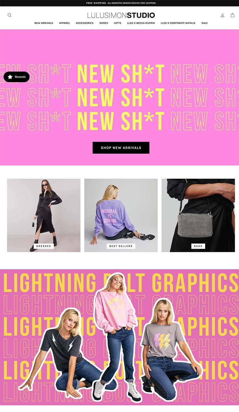 LULUSIMON STUDIO 美国女性生活时尚品牌购物网站