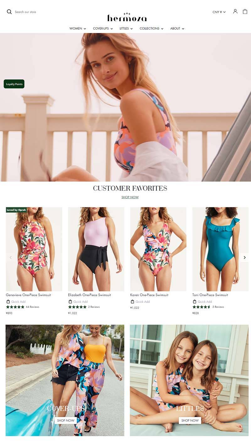 Hermoza 加拿大时尚泳装品牌购物网站