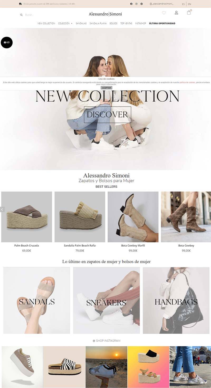 Alessandro Simoni 西班牙女性鞋包奥特莱斯购物网站