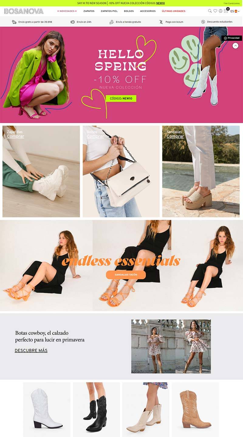 BOSANOVA 西班牙女性鞋包品牌购物网站