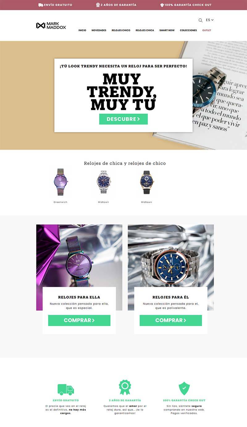 MARK MADDOX 西班牙手表饰品购物网站