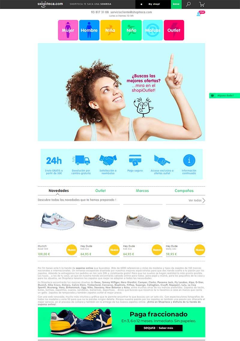 Shopiteca 西班牙鞋履专卖品牌购物网站