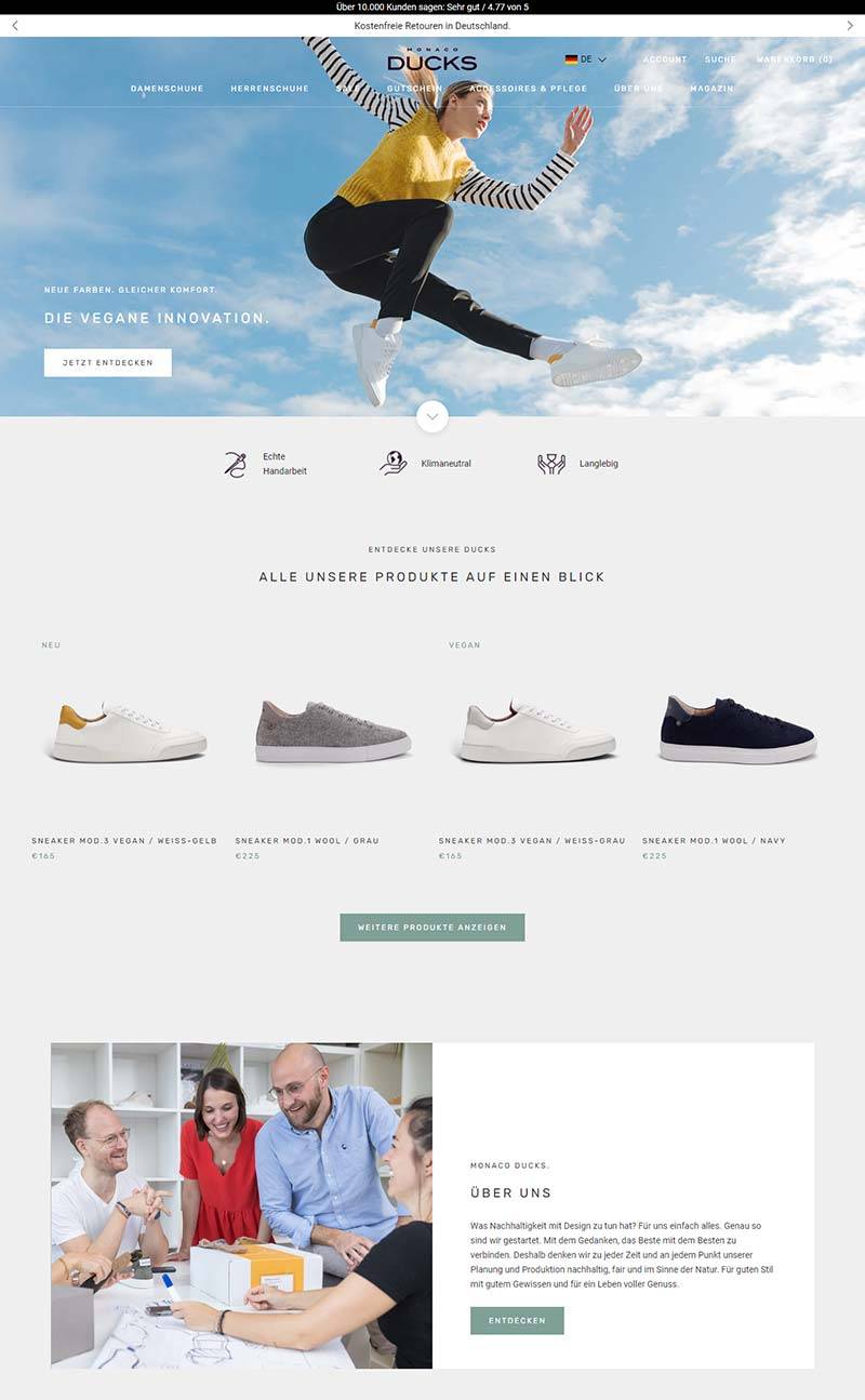 MONACO DUCKS 德国时尚鞋履品牌购物网站