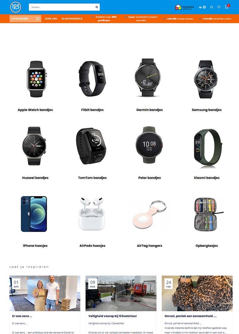123watches 荷兰智能手表配件购物网站