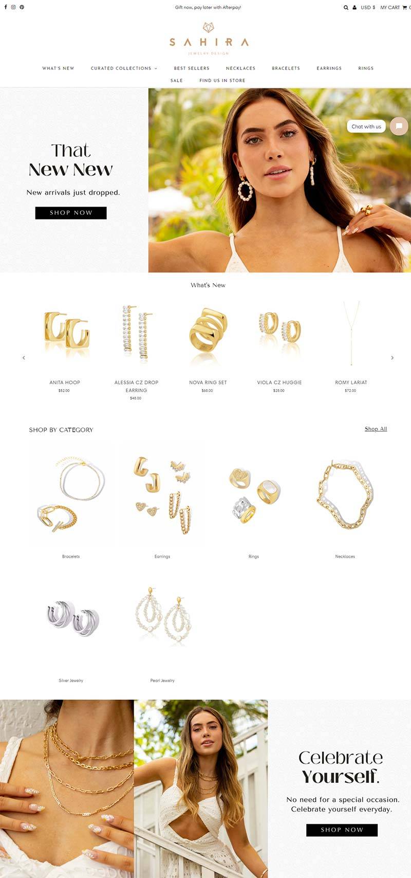 Sahira Jewelry Design 美国时尚珠宝饰品购物网站