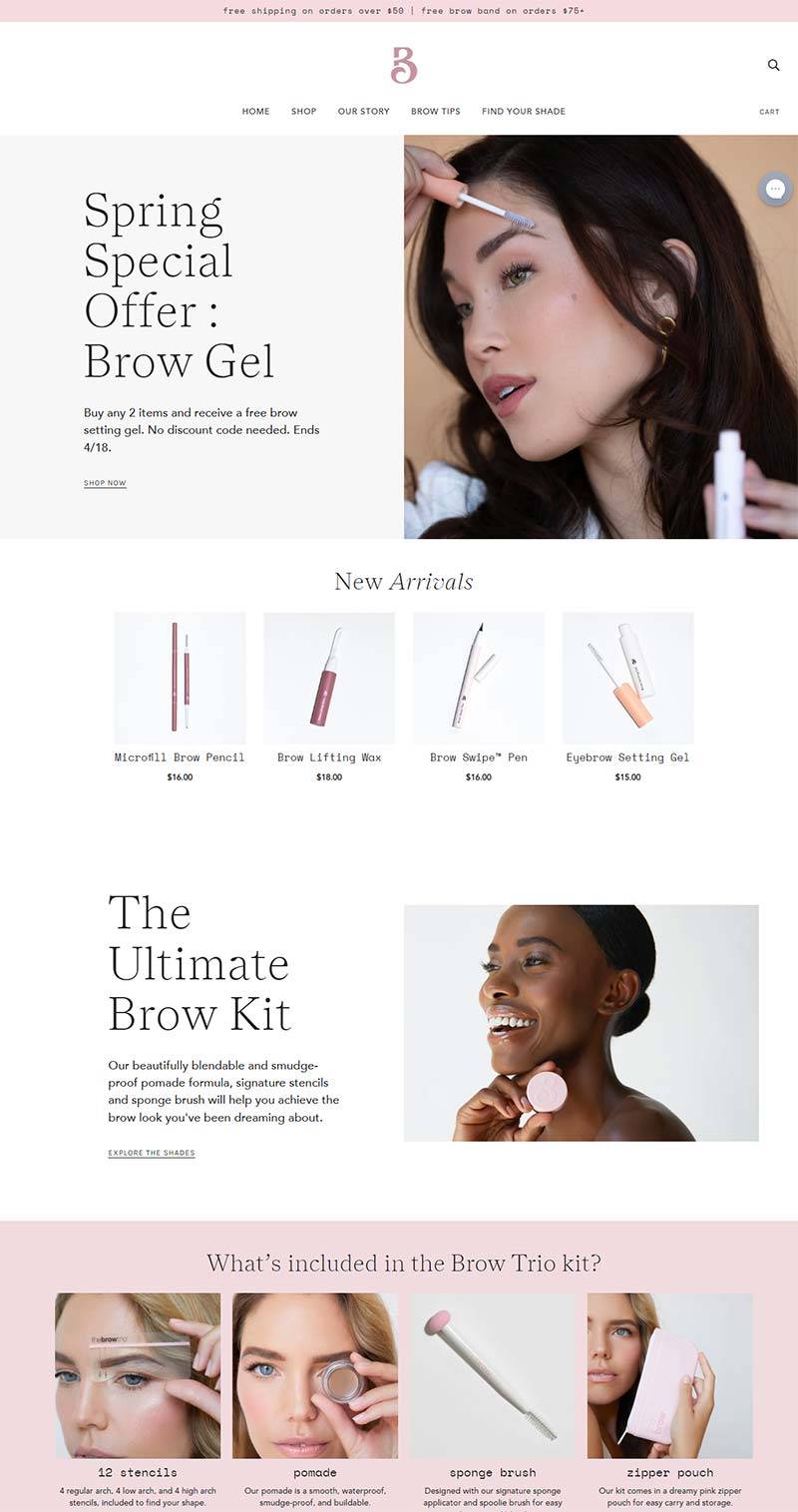 Brow Trio 美国眉妆美容产品购物网站