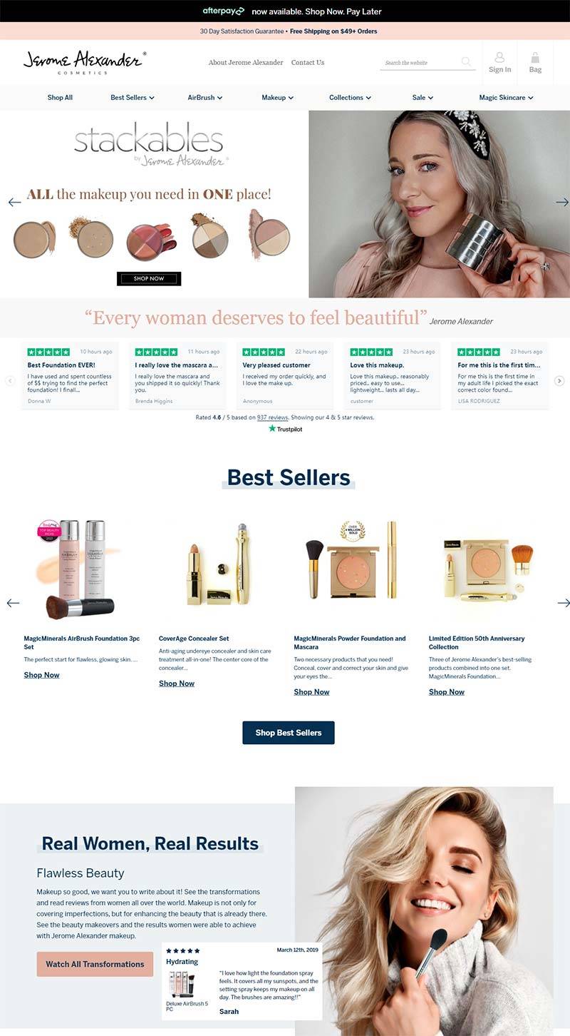 Jerome Alexander 美国化妆师美妆产品购物网站