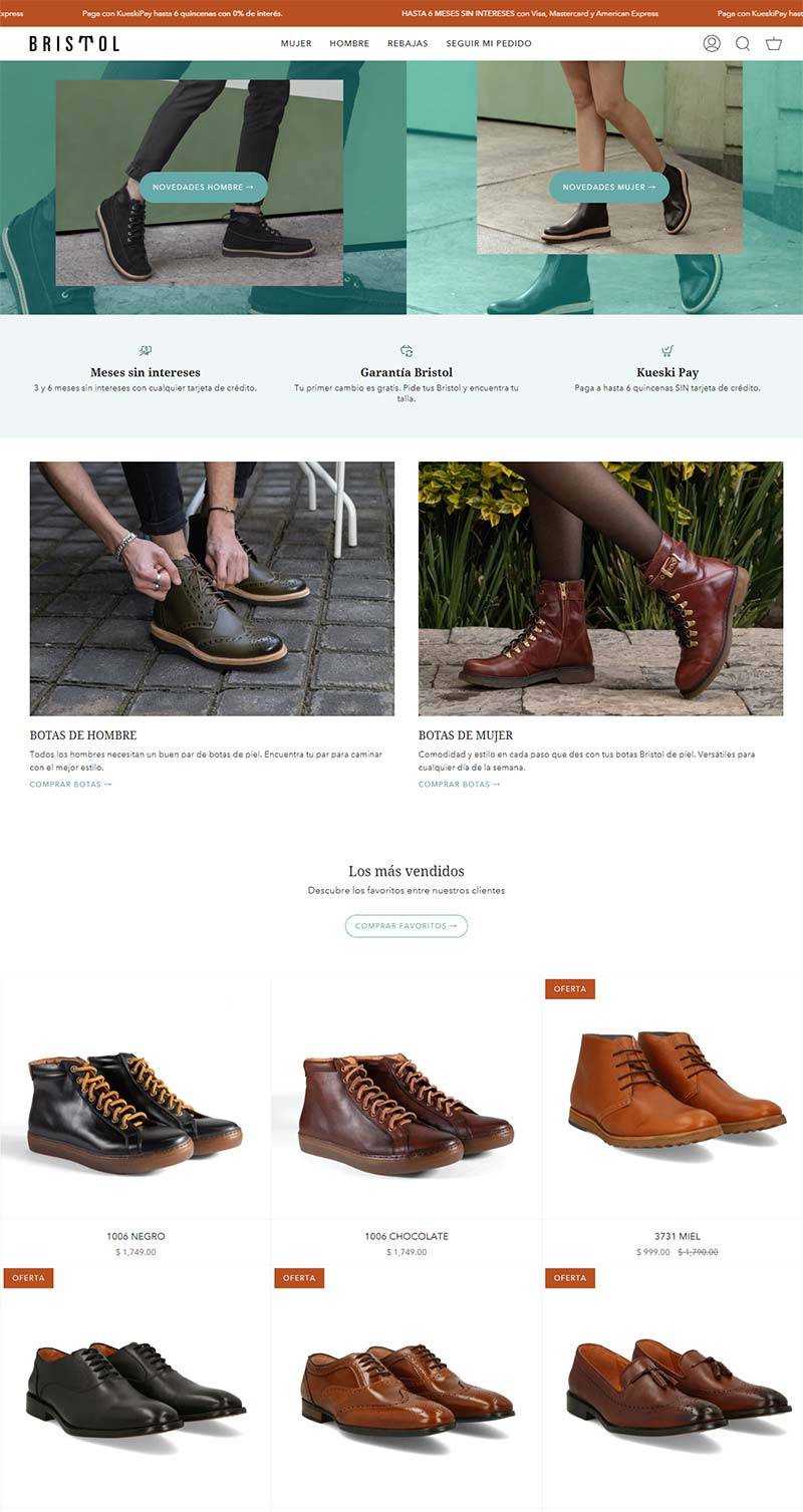 Bristol 墨西哥品牌鞋履购物网站