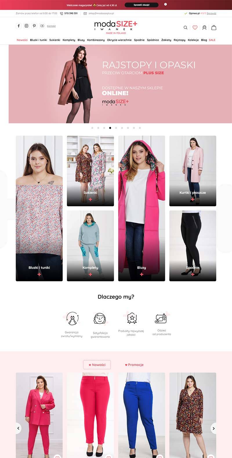 Moda Size+ 波兰大码女装品牌购物网站