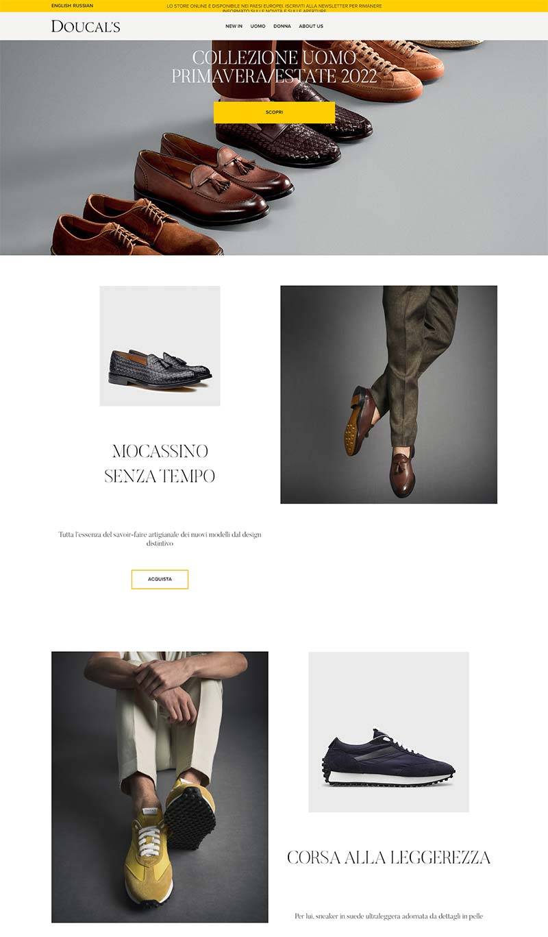 Doucal's 意大利手工鞋履品牌购物网站