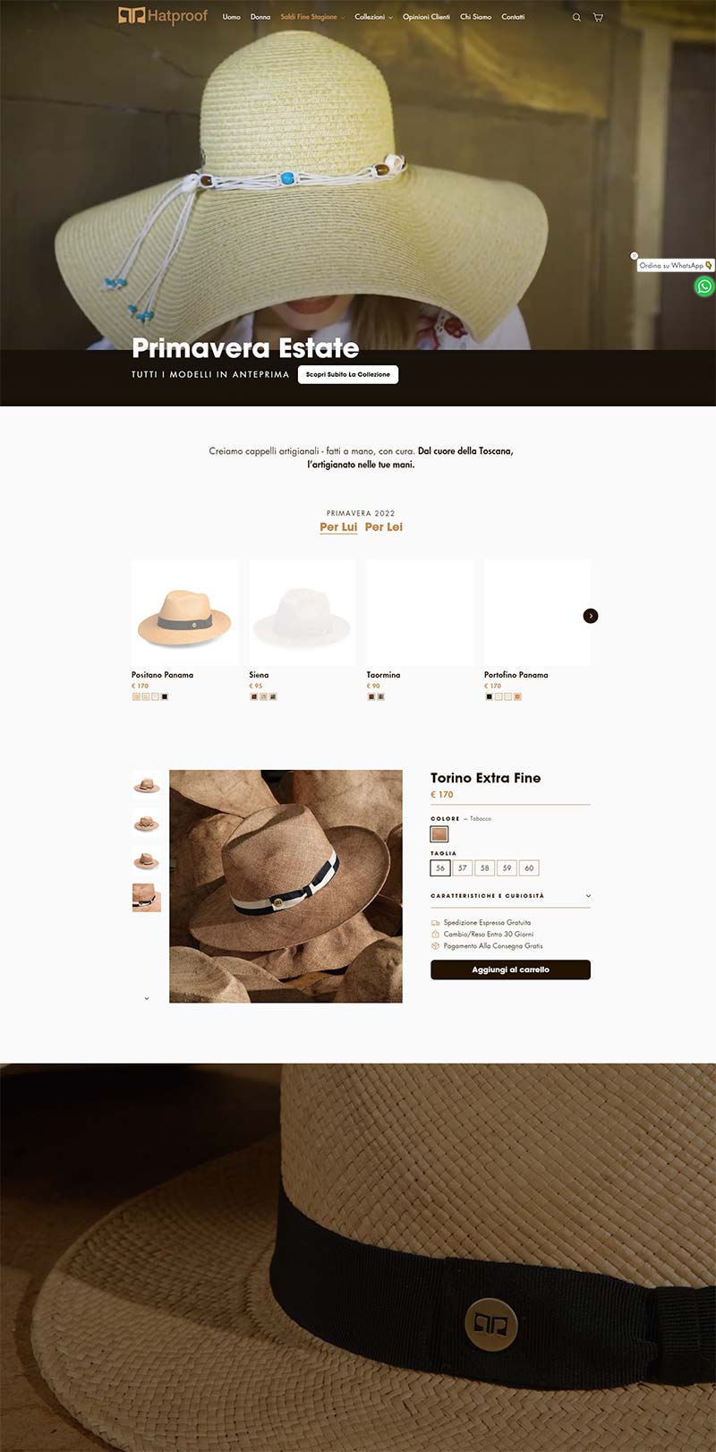 Hatproof 意大利手工帽子品牌购物网站