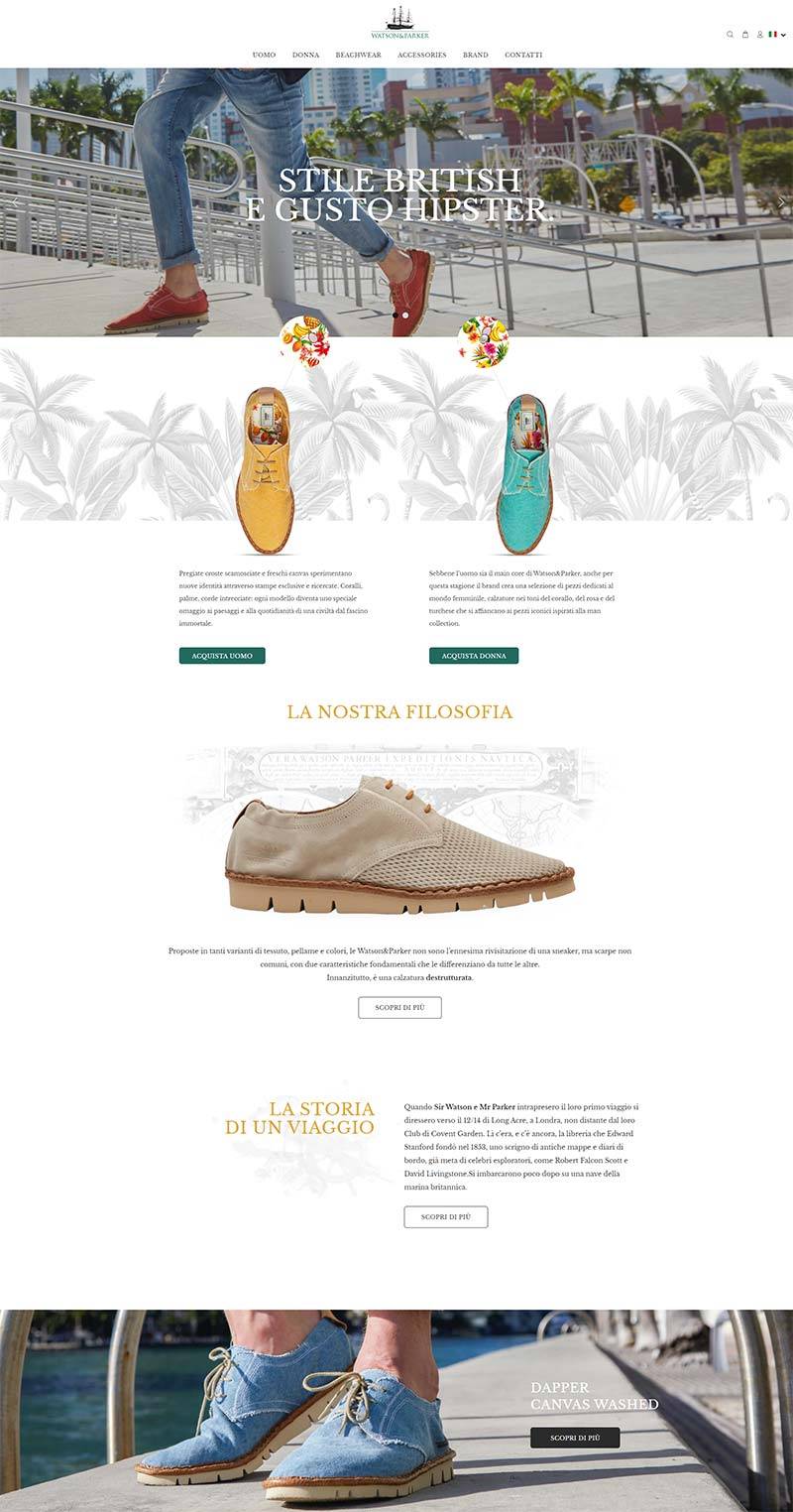 Watson & Parker 意大利旅游休闲鞋履购物网站
