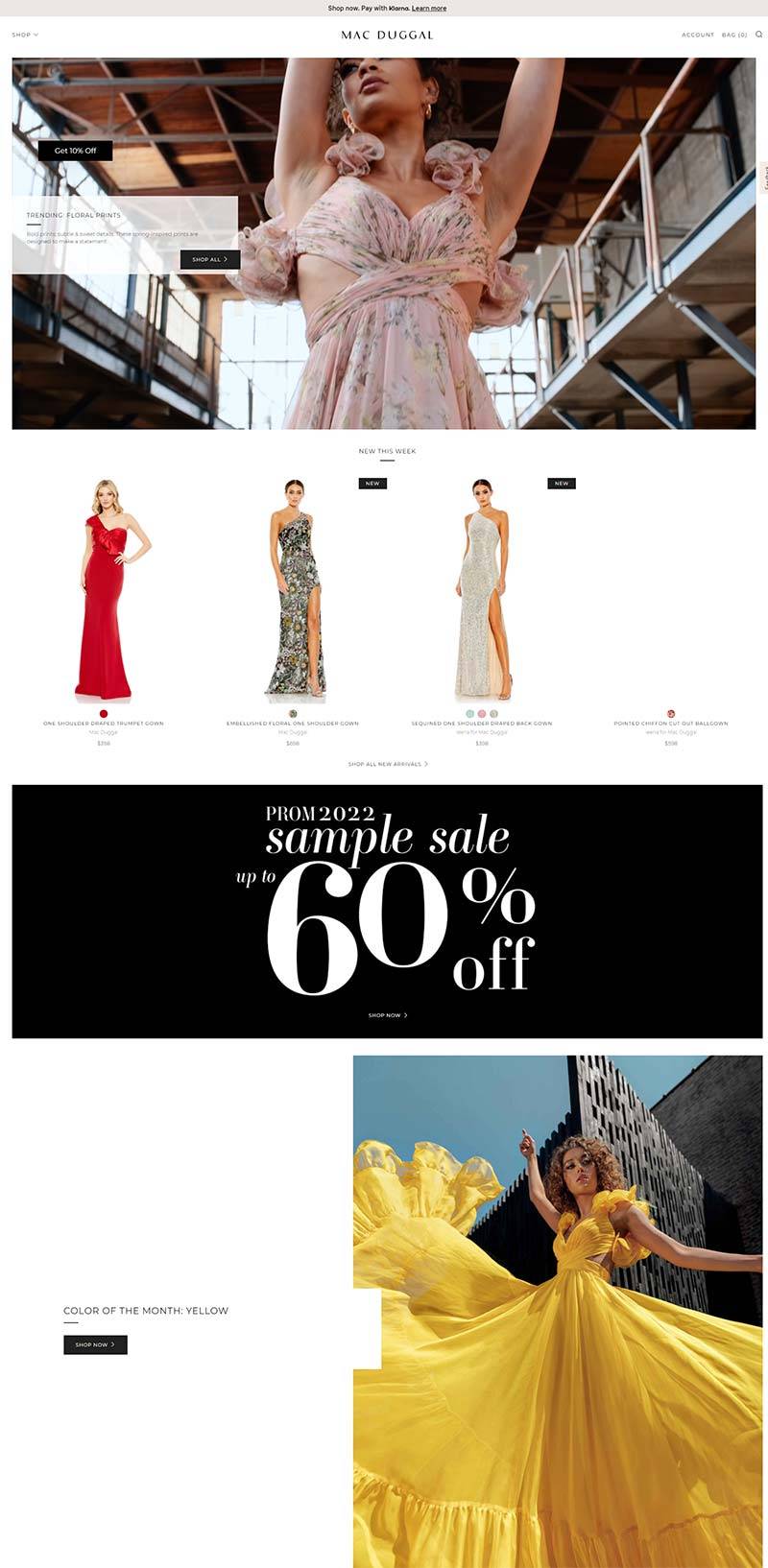Mac Duggal 美国奢华女装品牌购物网站