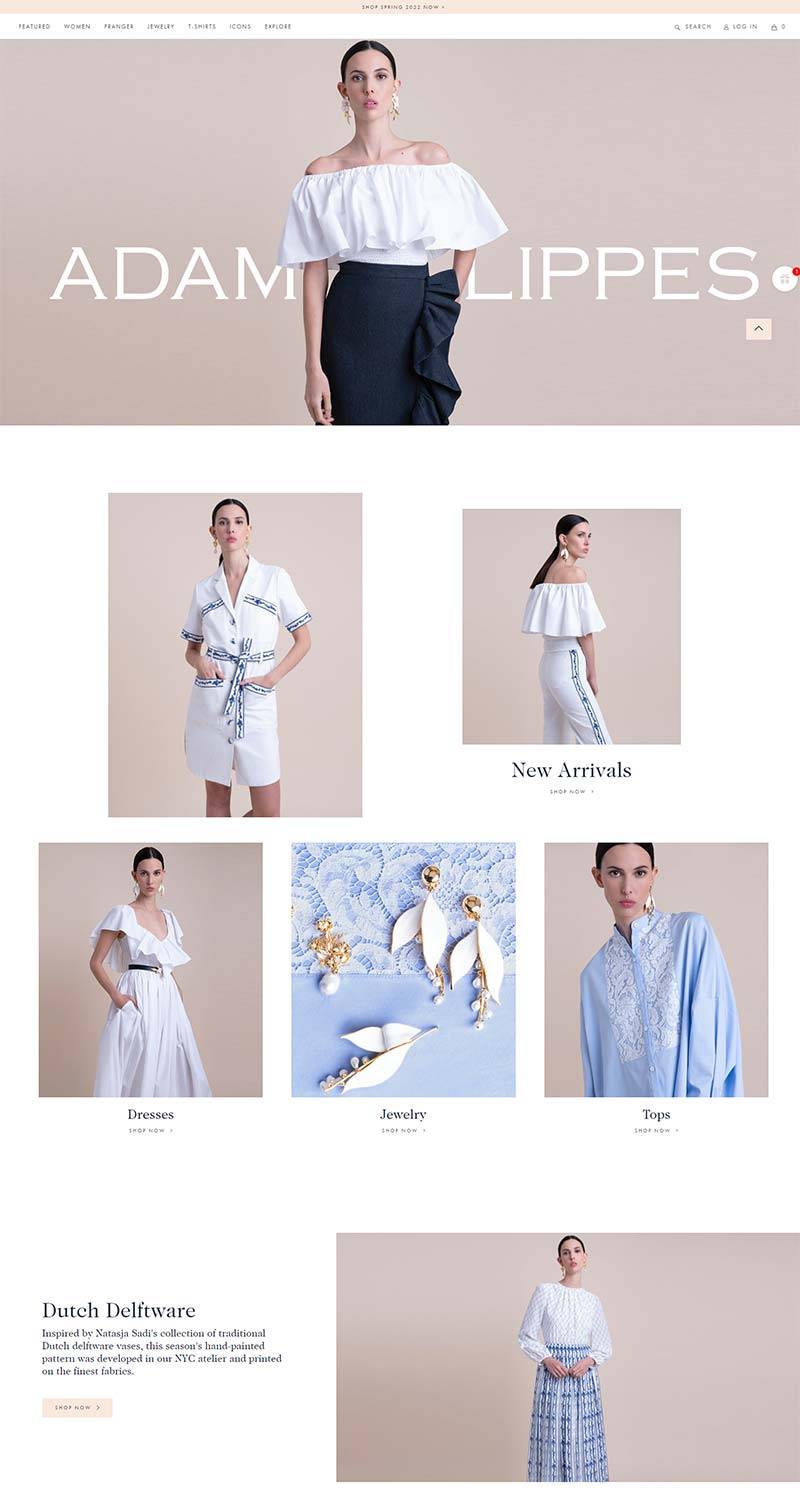 Adam Lippes 美国轻奢服饰品牌购物网站