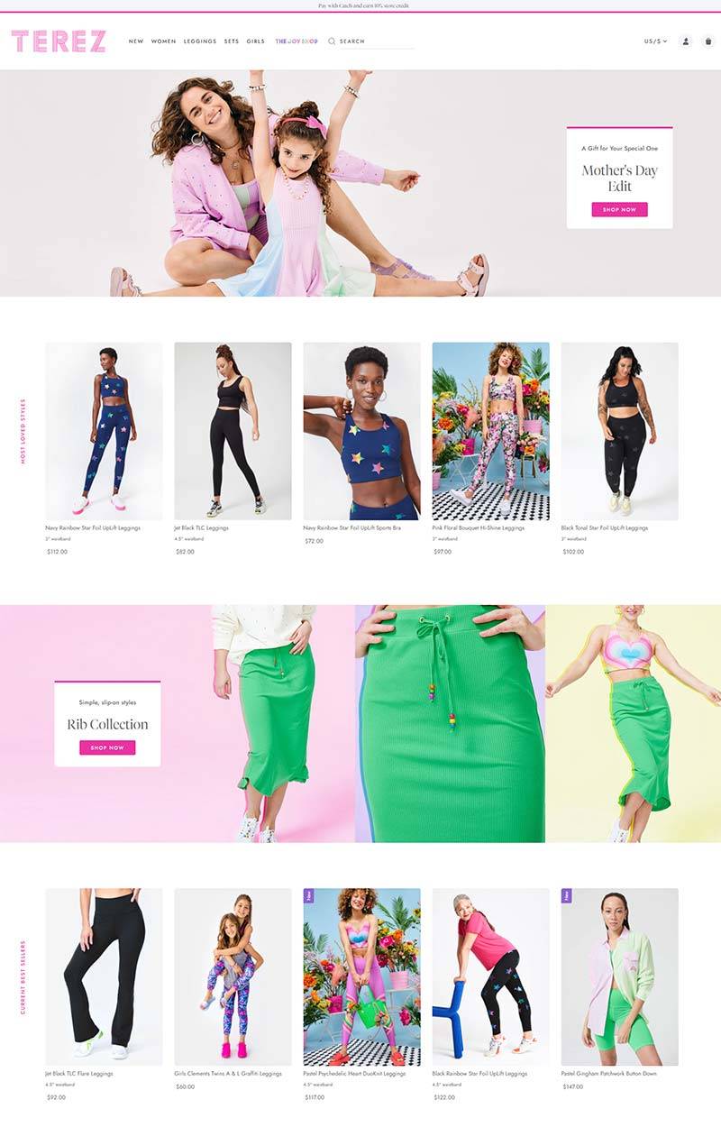 Terez 美国时尚亲子服饰品牌购物网站