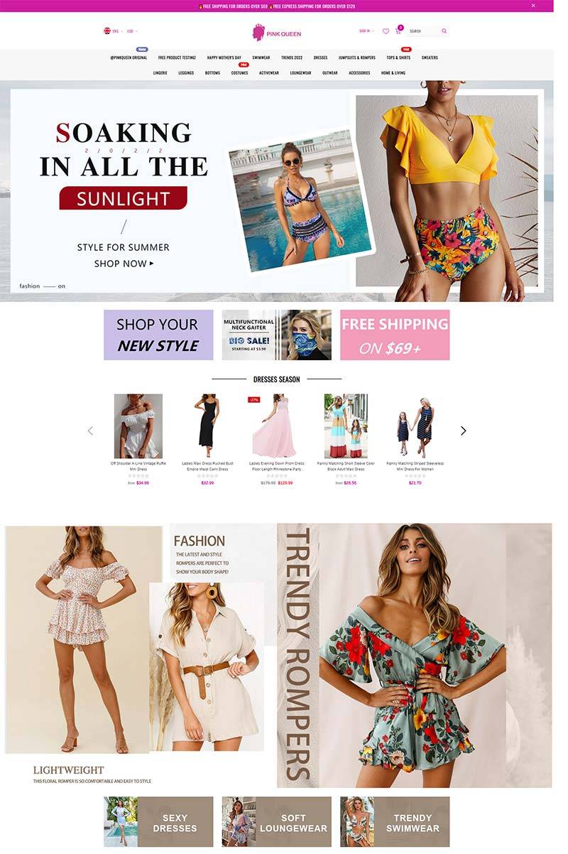 PinkQueen 中国时尚女装品牌购物网站