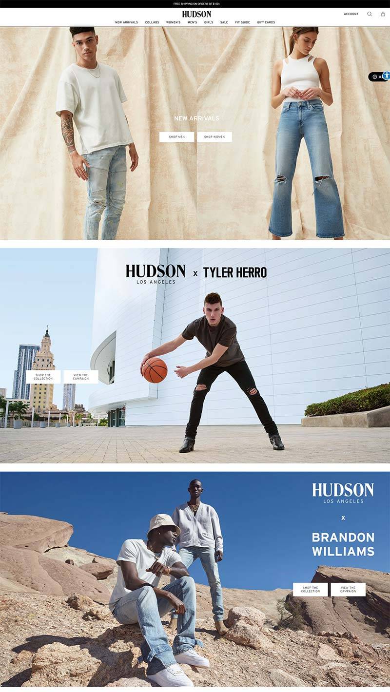 Hudson Jeans 美国设计师牛仔服饰品牌购物网站
