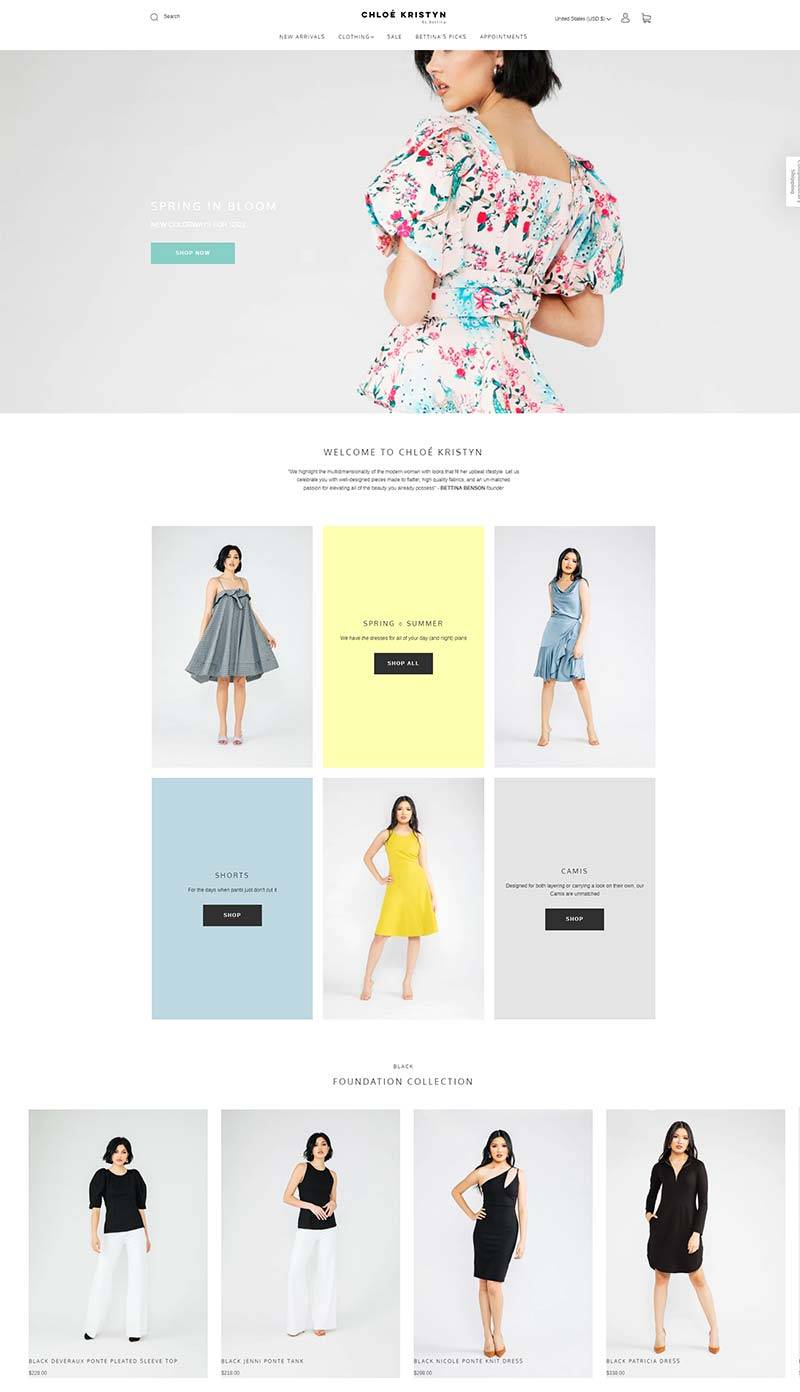 Chloe Kristyn 美国时尚女装品牌购物网站