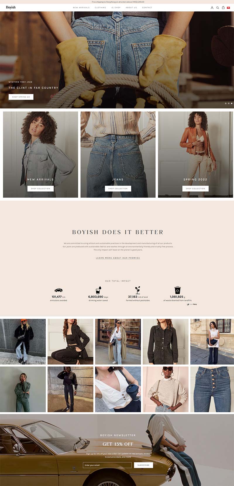 Boyish Jeans 美国复古牛仔女装品牌购物网站