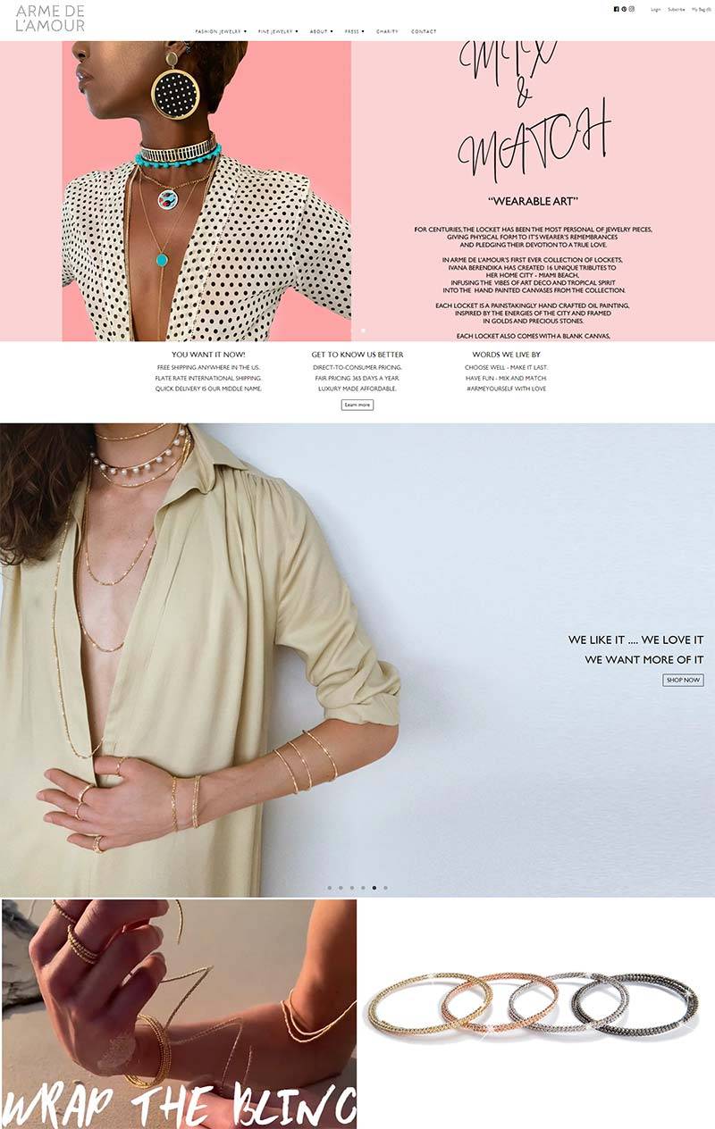 ARME DE L'AMOUR 美国高端珠宝品牌购物网站