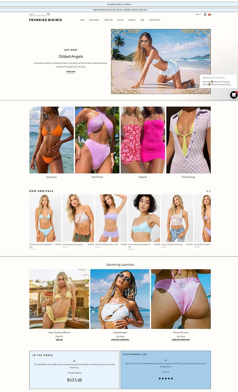 Frankies Bikinis 美国设计师沙滩泳装购物网站