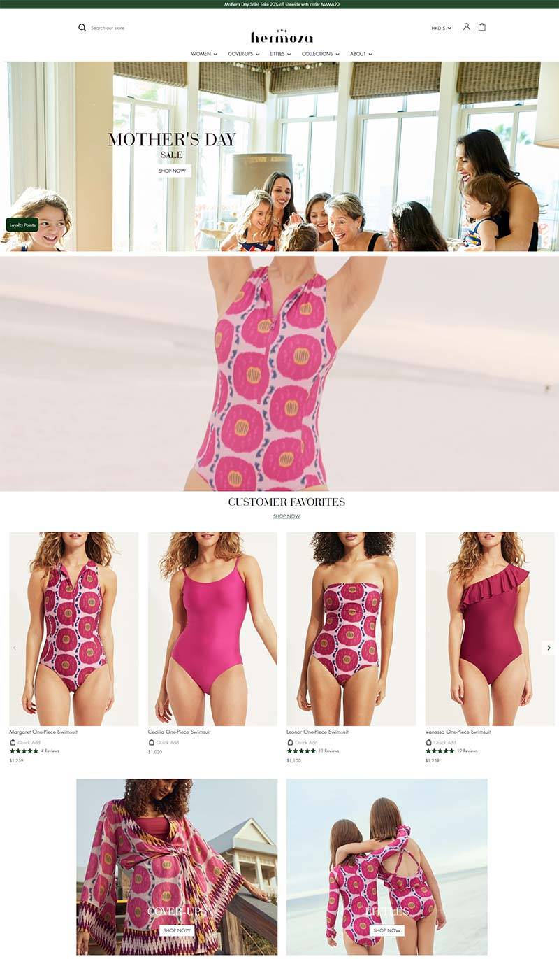 Hermoza 美国时尚泳装品牌购物网站