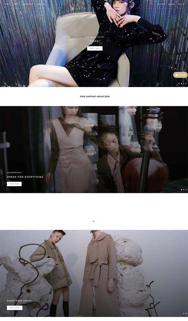 Blancore 美国设计师女装品牌购物网站